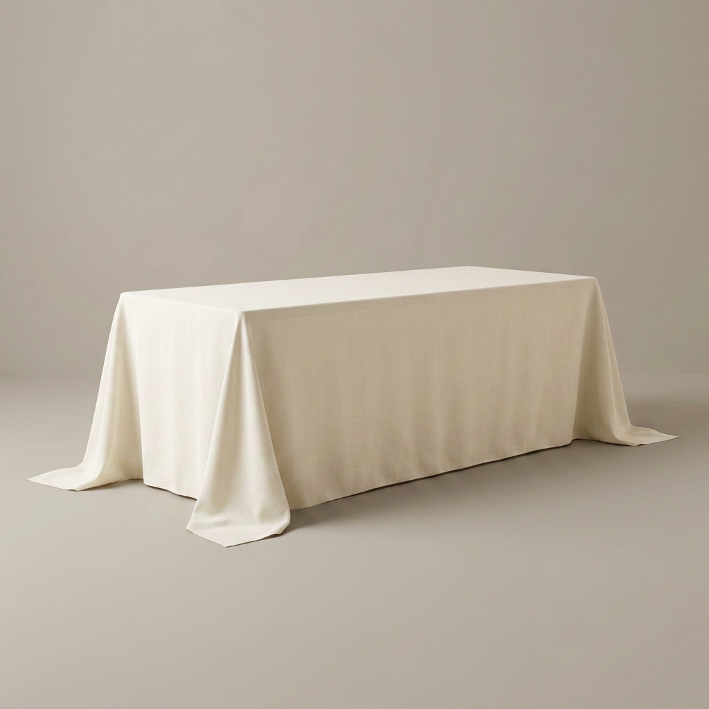 Long table with linen
